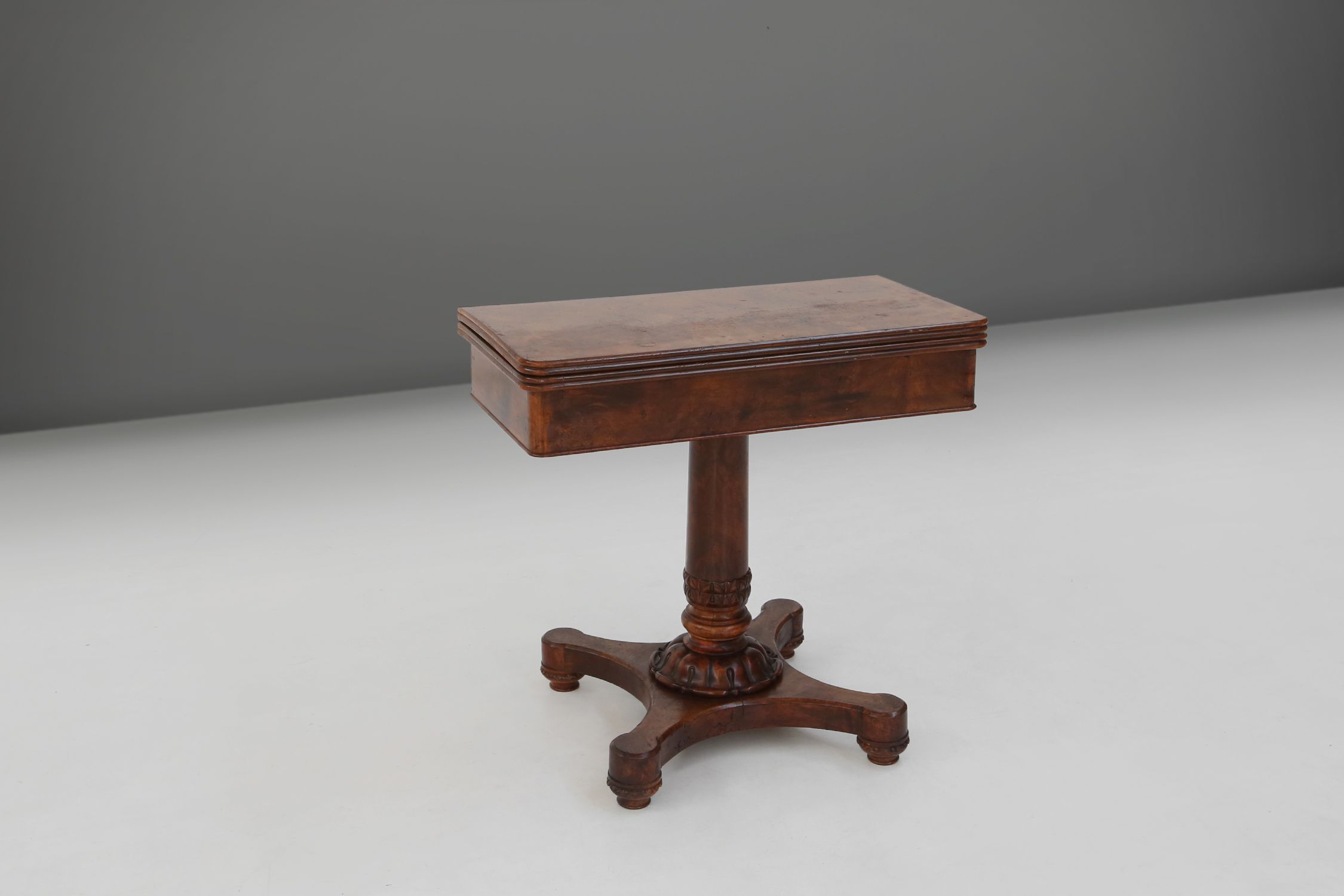 Victorian burl wood Folding Card Console Table, UK 19th Centurythumbnail